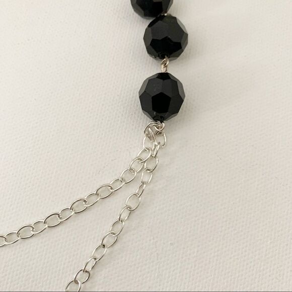 JEWELED ART Handcrafted Satin Nights Ribbon Necklace - Picture 6 of 8